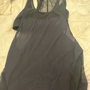 Sheer Black Sleeveless top